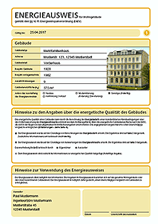 Energieausweis Muster