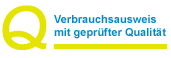 Verbrauchsausweis mit geprüfter Qualität